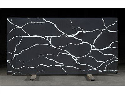Black Calacatta kvarts countertop plaat